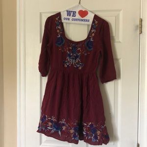 Floral Embroidered Dress